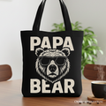 Papa Bear Canvas Tote Bag
