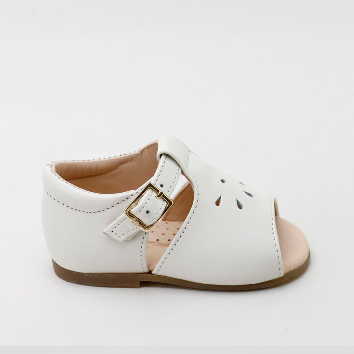 Papanatas Beige Cut Out Open Toe Baby Sandal