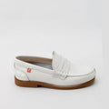 Papanatas Beige Scalloped Penny Loafer