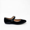 Papanatas Black Velvet Pointed Mary Jane
