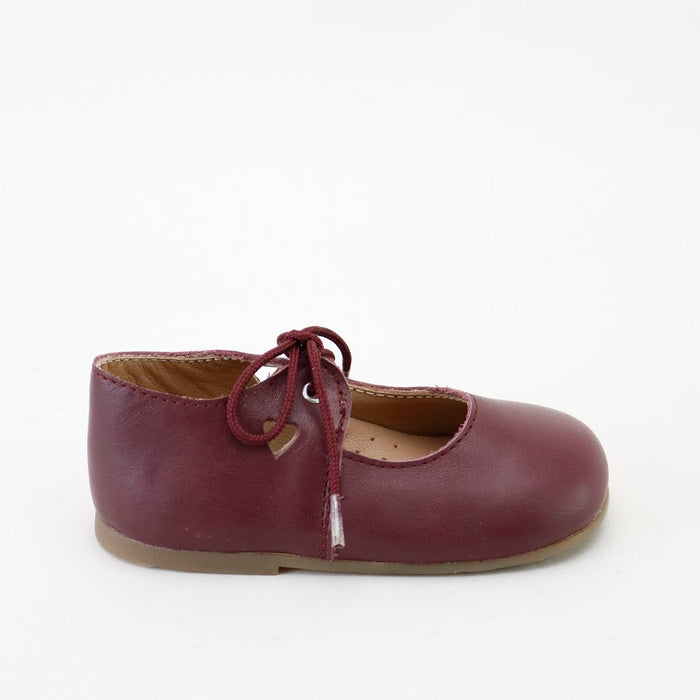 Papanatas Cathay Burdeos Baby Lace Shoe