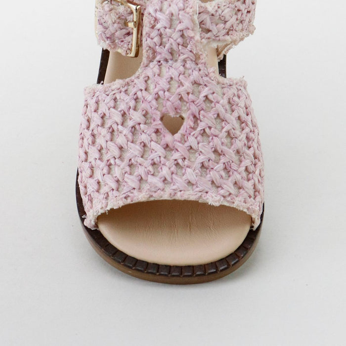 Papanatas Crotchet Rosado Heart Sandal