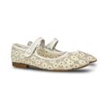 Papanatas Floral Mesh Pointed Mary Jane