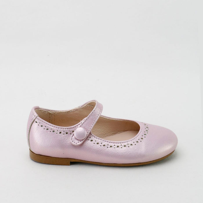 Papanatas Metallic Lavender Dot Mary Jane