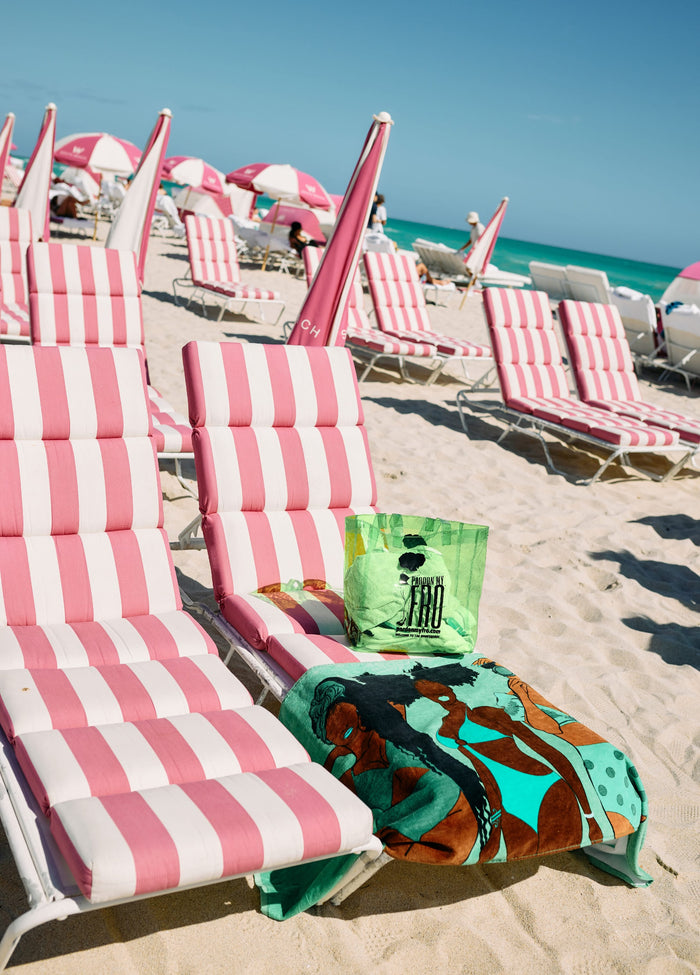 Pardon My Fro™ Summer Beach Towel