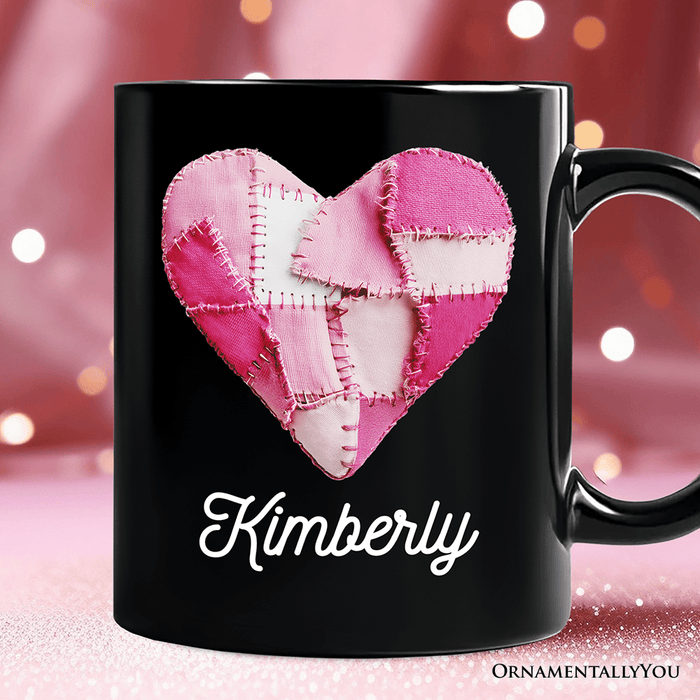 Patchwork Heart Valentine Mug