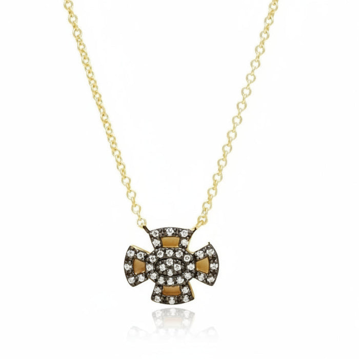 Pav̩ Cross Pendant Necklace - FREIDA ROTHMAN