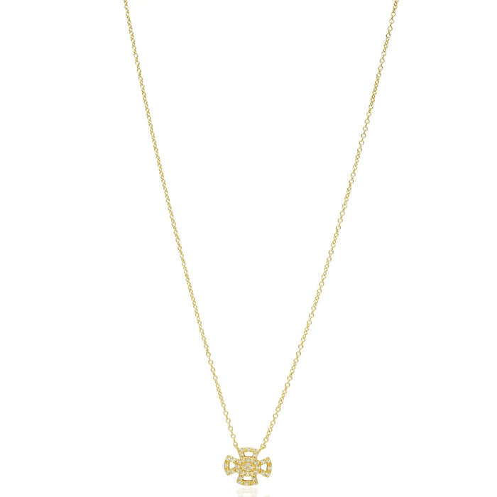 Pav̩ Cross Pendant Necklace - FREIDA ROTHMAN