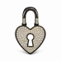 Pavé Heart Lock Charm