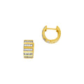 Pavé Stripe Huggy Earrings