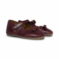 Pepe Bordeaux Bow Soft Mary Jane