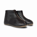 Pepe Brown Leather Zipper Bootie