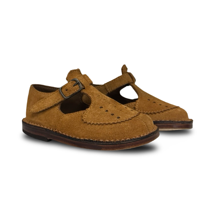 Pepe Caramel Suede Laura T Strap
