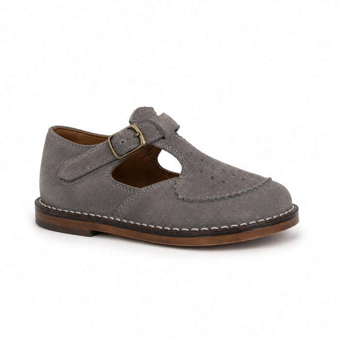 Pepe Gray Suede Laura T Strap
