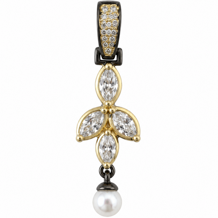 Petals of Light Pearl Charm