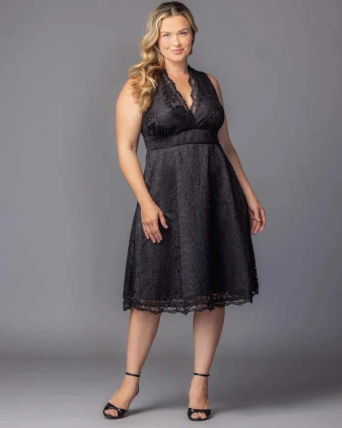 Pin Up Boudoir Lace Cocktail Dress