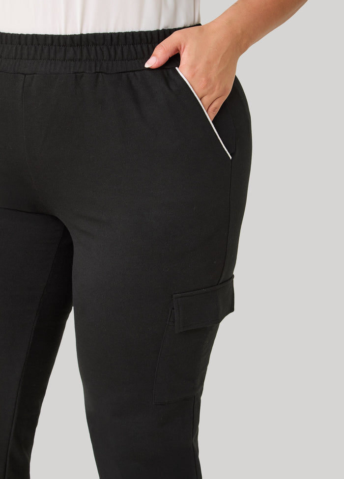 Piped French Terry Cargo Joggers