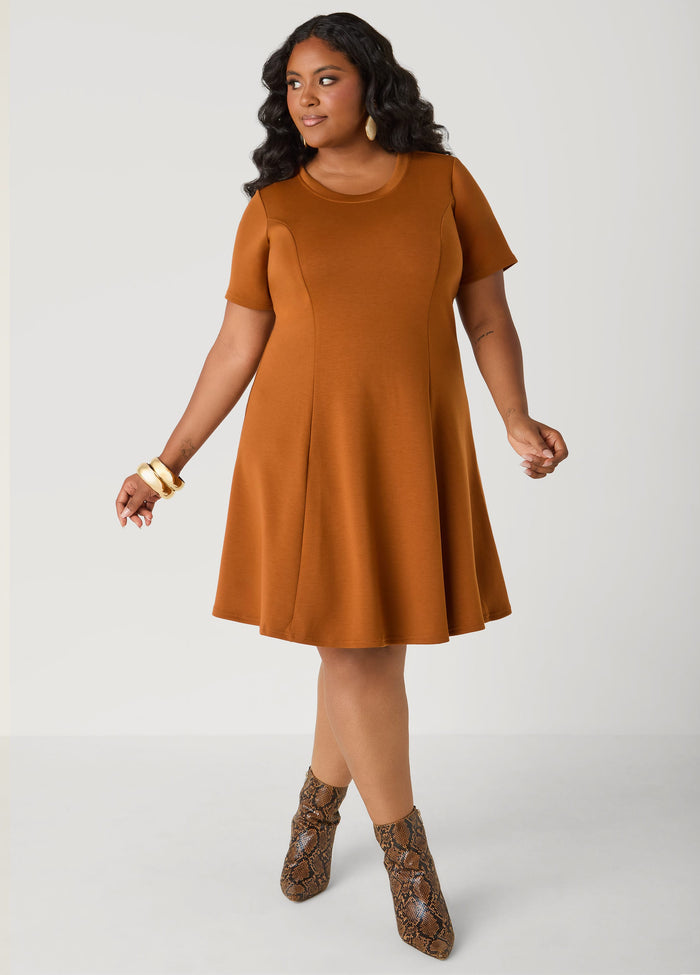Ponte A Line Dress