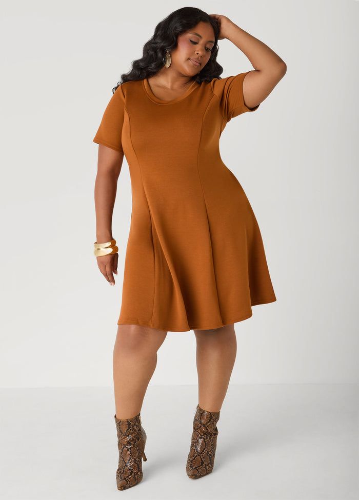 Ponte A Line Dress