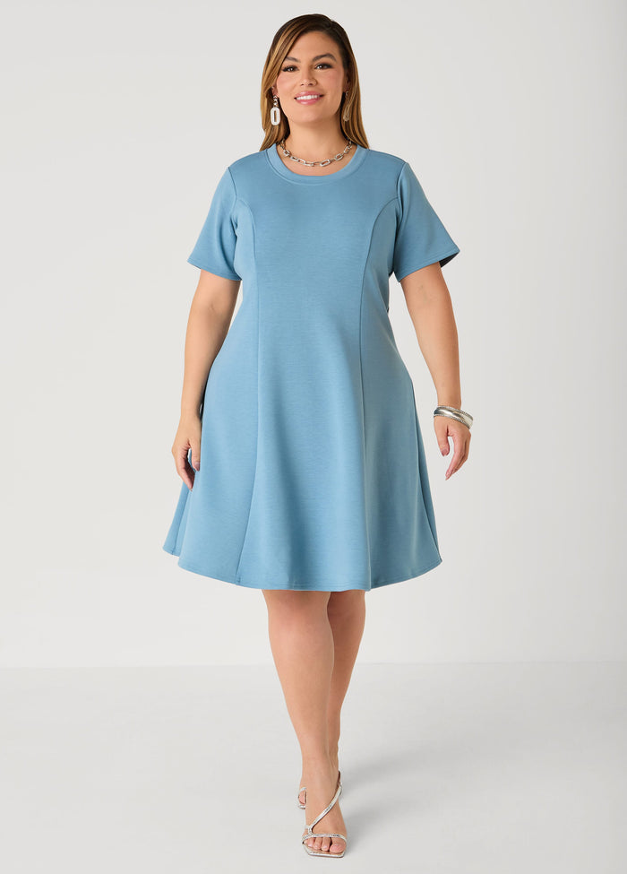 Ponte A Line Dress