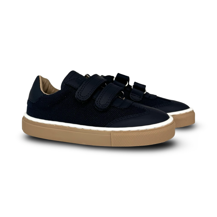 Porte Navy Linen Velcro Sneaker