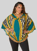 Printed Draped Top