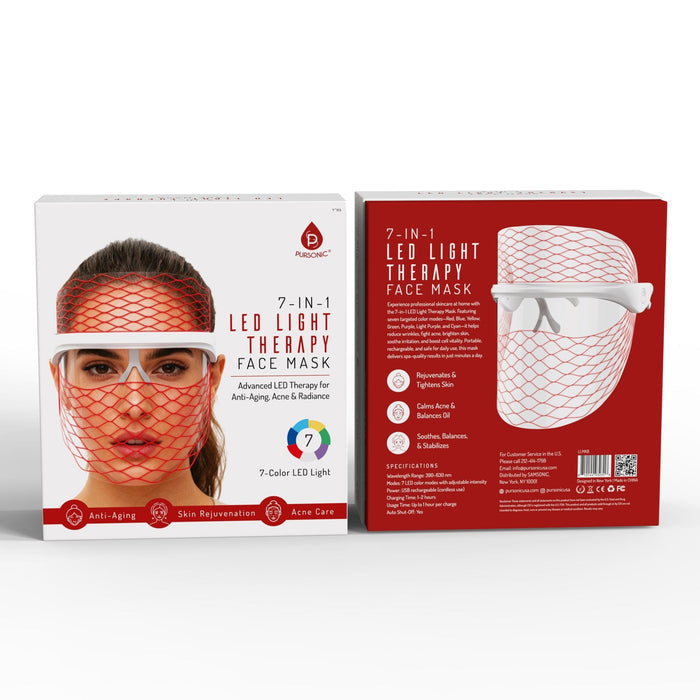 Pursonic 7 In 1 LED Light Therapy Face Mask