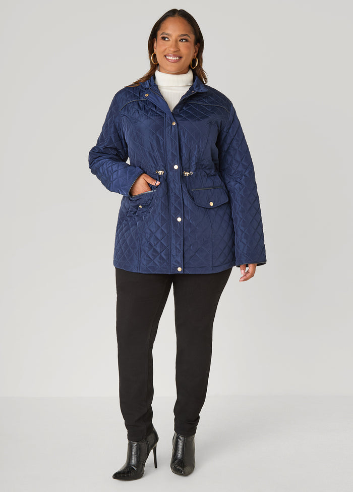 Quilted Drawstring Jacket