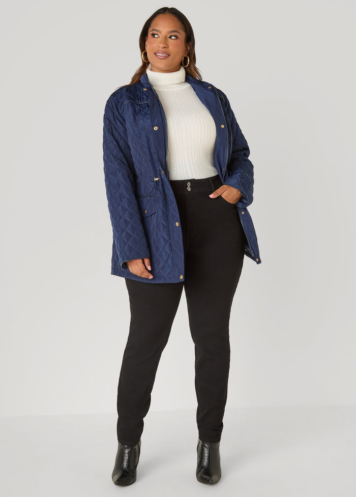 Quilted Drawstring Jacket