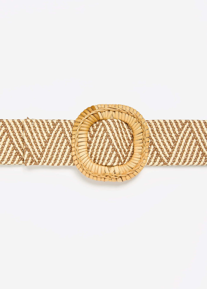 Raffia Stretch Belt