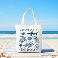 Respect The Locals Canvas Tote Bag
