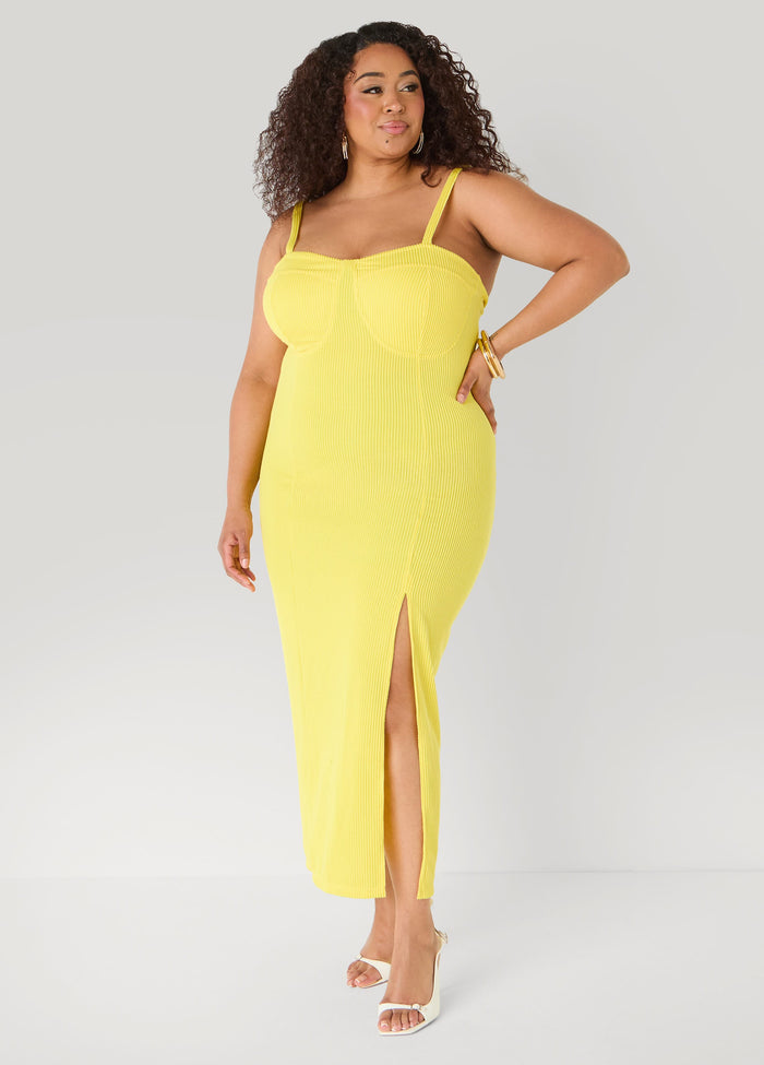 Ribbed Maxi Bodycon Dress