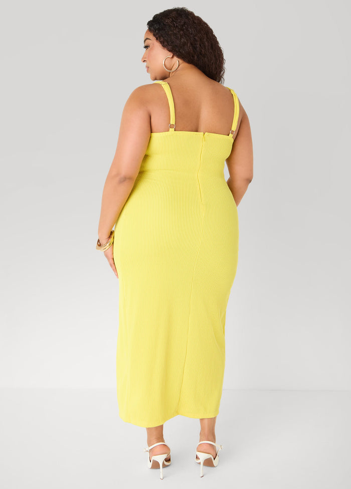 Ribbed Maxi Bodycon Dress
