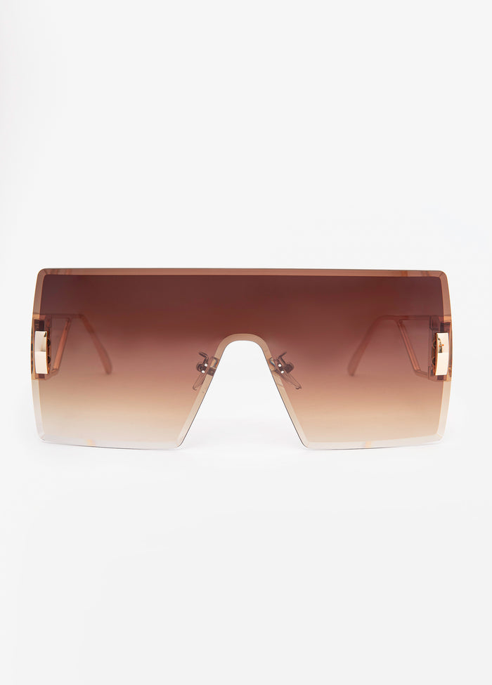 Rimless Shield Sunglasses