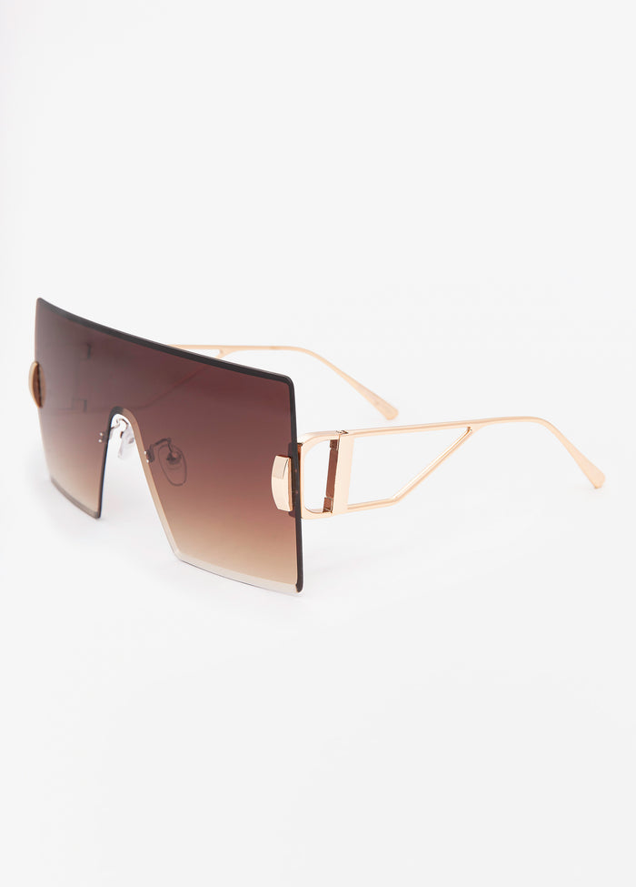 Rimless Shield Sunglasses