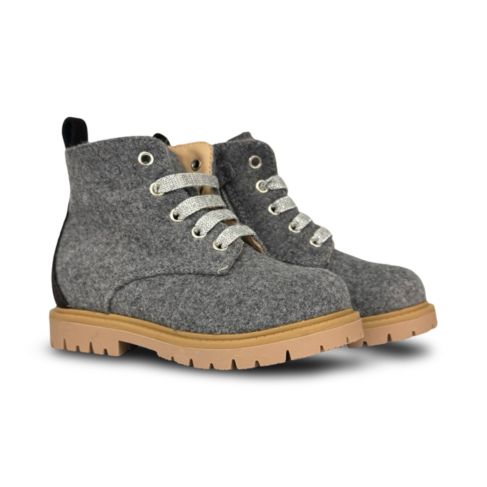 Rondinella Gray Wool Bootie