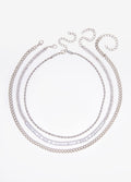 Set Of Three Gold Tone Necklaces