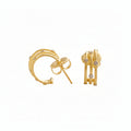 Signature Cityscape Wire Mini Hoop Earrings - FREIDA ROTHMAN