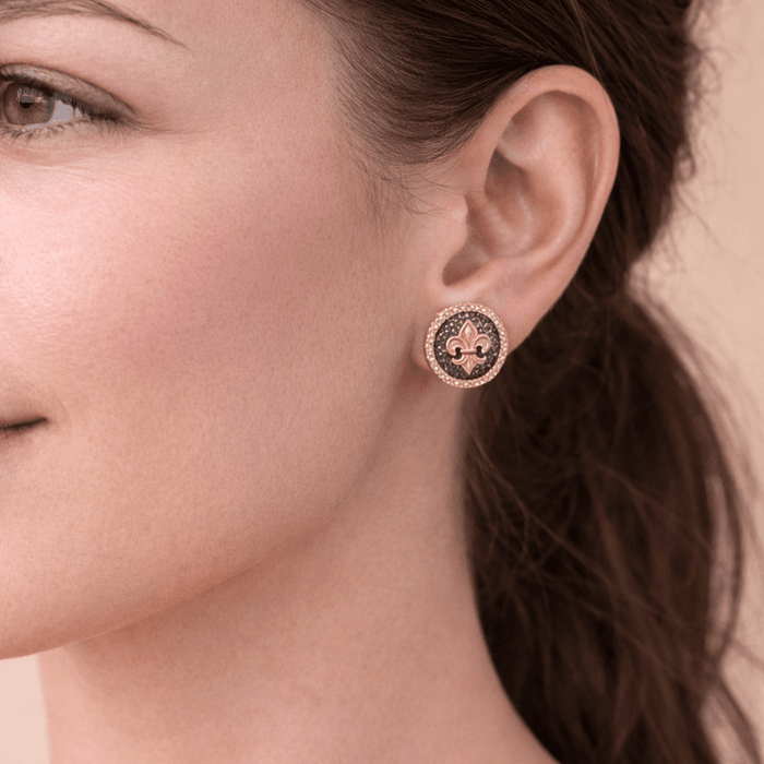 Signature Hammered Fleur De Lis Stud - FREIDA ROTHMAN
