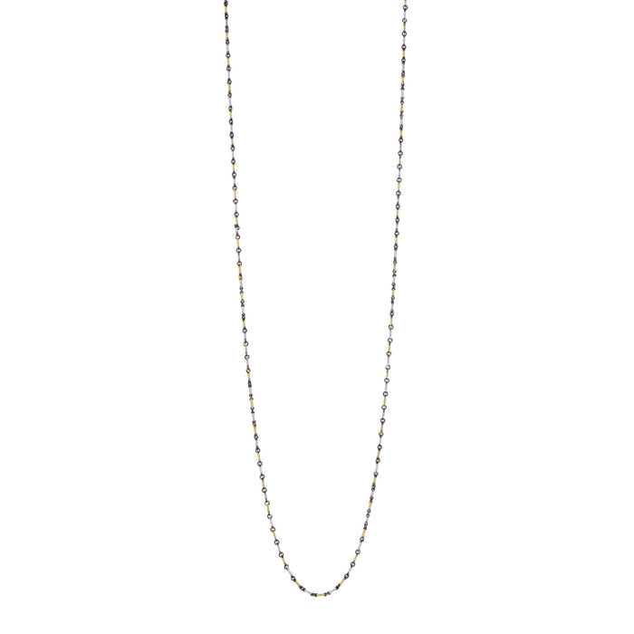 Signature Tri - Tone Bar Link Necklace - FREIDA ROTHMAN