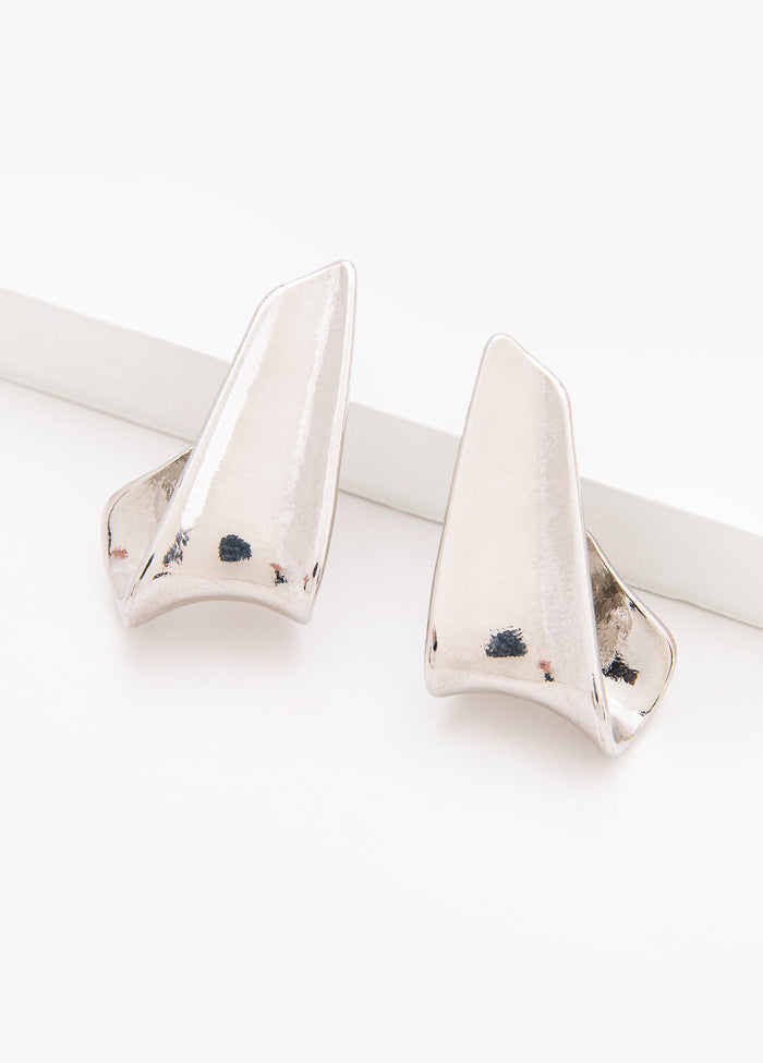 Silver Tone Hoop Earrings