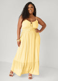 Plus Size Sleeveless Gauze Summer Maxi Dress Plus Size Sundress