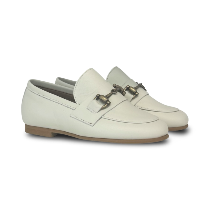 Sonatina Tonino Cream Buckle Loafer