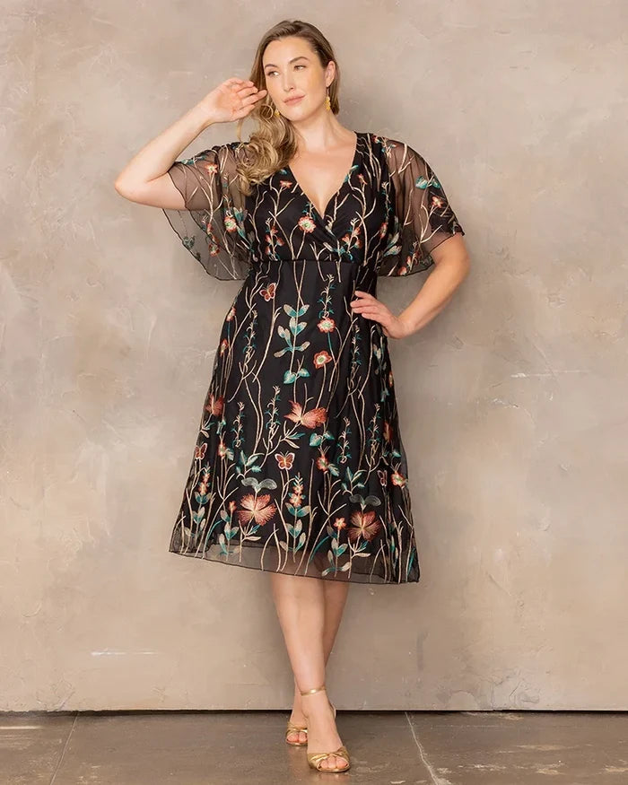Sonnet Embroidered Cocktail Dress