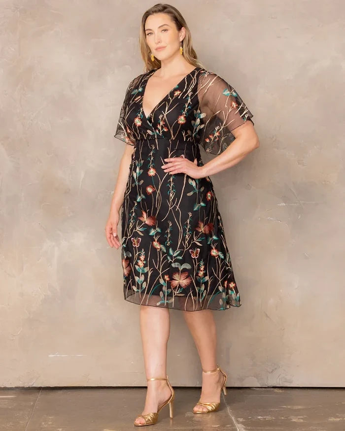 Sonnet Embroidered Cocktail Dress
