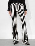 STACEY LOW RISE BELL JEAN - POSITANO STRIPE BLACK