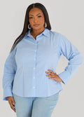 Striped Cotton Blend Shirt