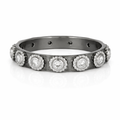 Studded Station Band Ring
