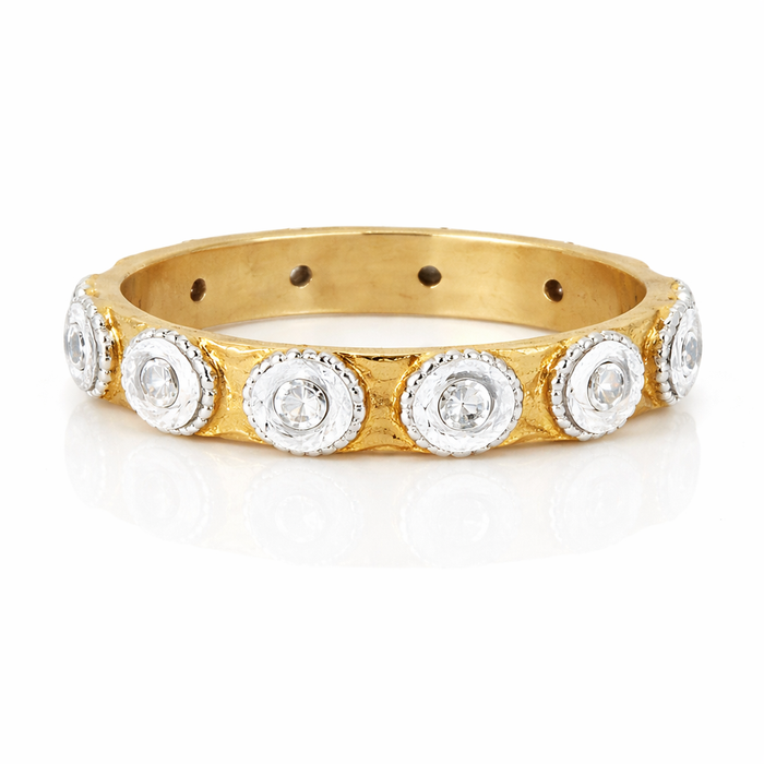 Studded Station Band Ring
