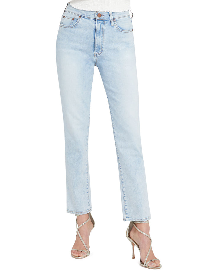 STUNNING HIGH RISE STRAIGHT LEG - BABY BLUES